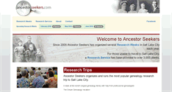 Desktop Screenshot of ancestorseekers.com