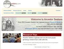 Tablet Screenshot of ancestorseekers.com